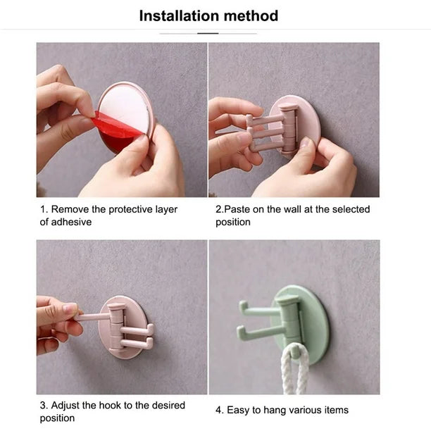 Branch Hook Plastic Non-Marking Hook – Creative Wall Hanger for Home