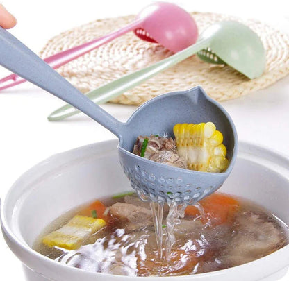 Cooking Shovels 2 in 1 Long Handle Soup Spoon – Multipurpose Kitchen Utensil