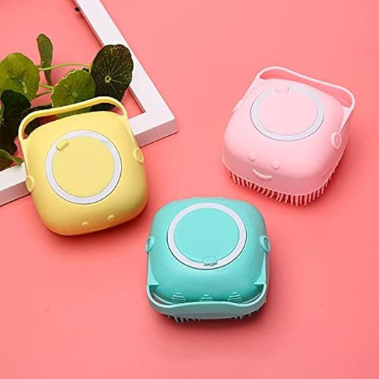 Silicone Bath Brush Hair Washing Comb – Scalp Massager & Body Scrubber