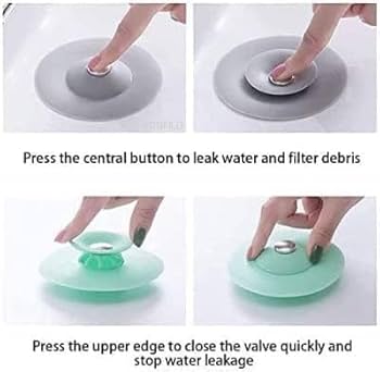 Silicone Basin Stopper – Universal Sink Plug & Drain Cover for Kitchen & Bathroom