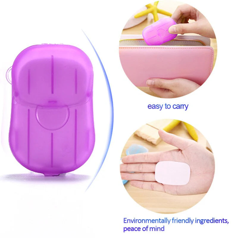 Travel Hand-Washing Soap Paper – Portable Disposable Soap Sheets for On-the-Go Hygiene