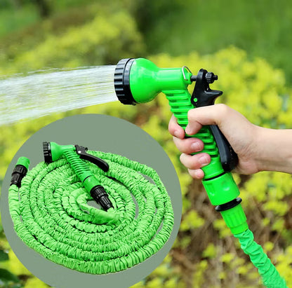 Flexible Expandable Magic Hose Pipe 50FT – High Pressure Garden Water Hose with Spray Nozzle | Now Rs. 1,799 With 20 Days Money Back Guarantee