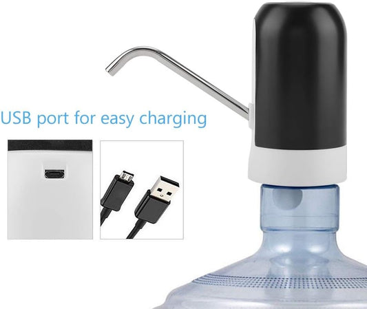 Portable Electric Water Dispenser | USB Rechargeable Automatic Bottle Pump | With 20-Day Money Back Guarantee |