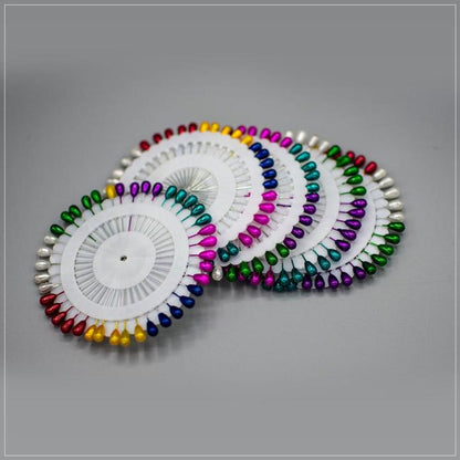 40 Pieces Small Head Multicolour Scarf Pins – Hijab Safety Pins Set