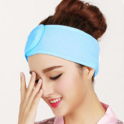 1Pcs Facial Headband – Soft Elastic Hair Band for Makeup, Skincare & Spa Use