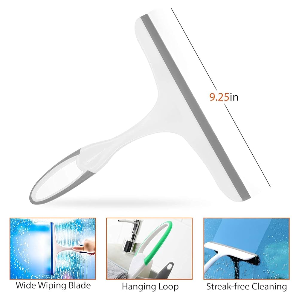 Mini Soft Silicone Rubber Handy Wiper (7.5 Inch) – Compact Cleaning Tool for Mirrors, Glass & Tiles