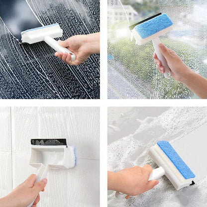 Window Wiper 2 in 1 Multi-Purpose Glass Cleaning Squeegee – Perfect for Shower Doors & Windows