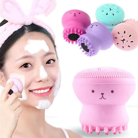Octopus Shape Silicone Sponge – Multi-Purpose Kitchen & Dishwashing Scrubber