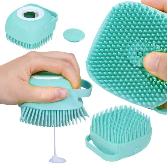Silicone Bath Brush Hair Washing Comb – Scalp Massager & Body Scrubber