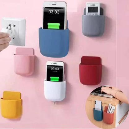 U-Shaped Wall Mounted Mobile Phone Holder – Universal Adhesive Stand for Charging & Storage