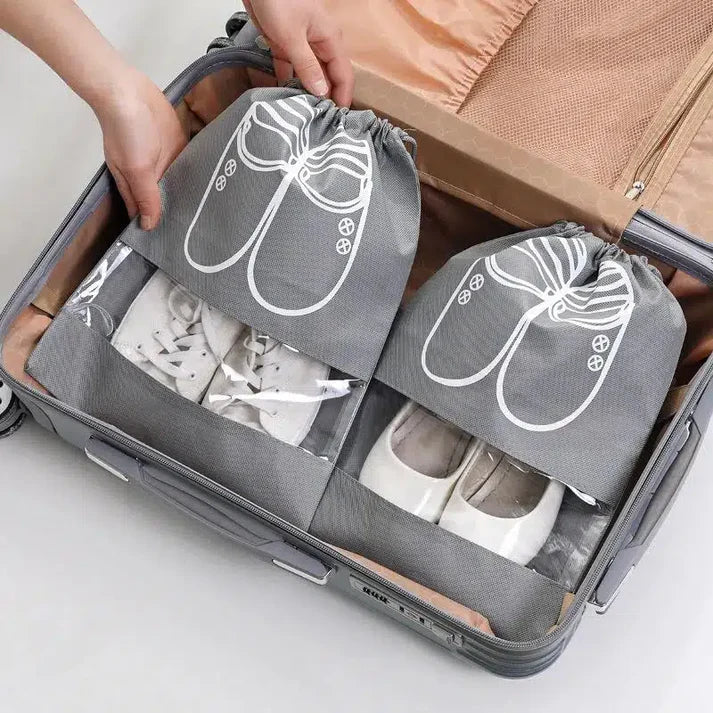 1Pcs Printed Shoes Storage Bag – Travel Shoe Pouch with Drawstring