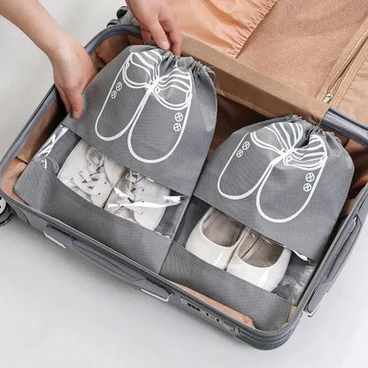1Pcs Printed Shoes Storage Bag – Travel Shoe Pouch with Drawstring