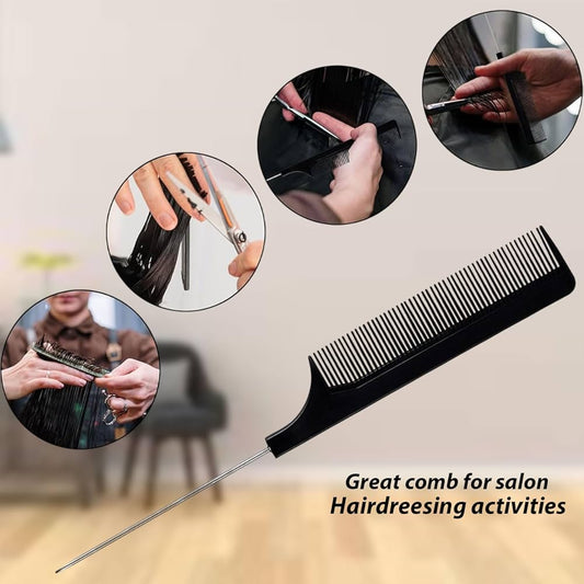2PC Fine Teeth Tail Comb Set – Professional Styling & Hair Sectioning Combs for Salon & Home Use
