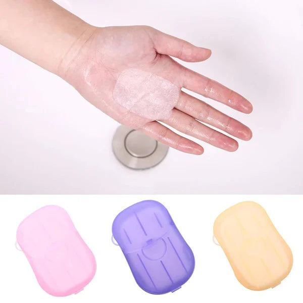 Travel Hand-Washing Soap Paper – Portable Disposable Soap Sheets for On-the-Go Hygiene
