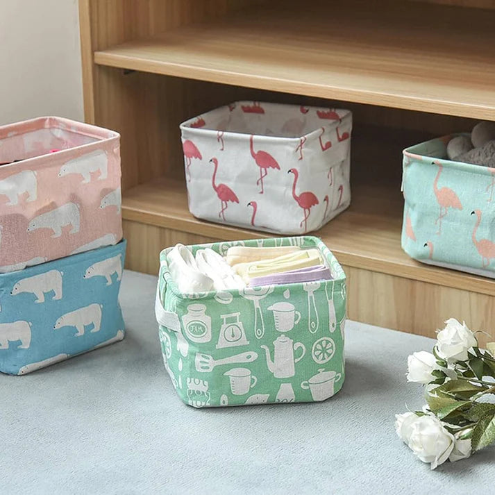 Foldable Storage Organizing Basket – Space Saving Clothes & Home Organizer