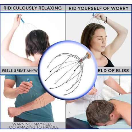 1Pcs Octopus Head Massager – Scalp Relaxation Tool for Stress Relief & Improved Blood Circulation