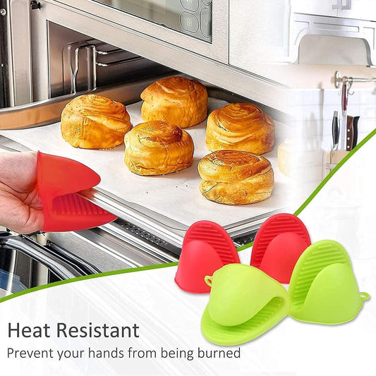 1 Pair Silicone Pot Holder – Heat Resistant Kitchen Grip Gloves