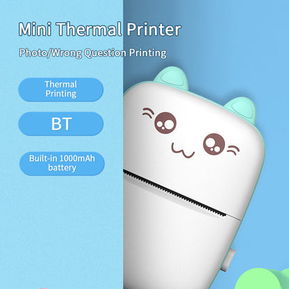Mini Portable Bluetooth Thermal Printer – Pocket-Size Inkless Printer for Labels & Stickers