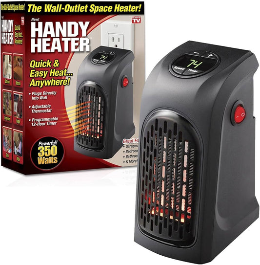 400W Electric Handy Room Heater | Portable Mini Heater for Home, Office & Travel | With 20-Day Money Back Guarantee |