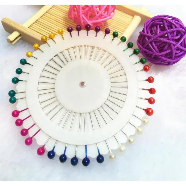 40 Pieces Small Head Multicolour Scarf Pins – Hijab Safety Pins Set