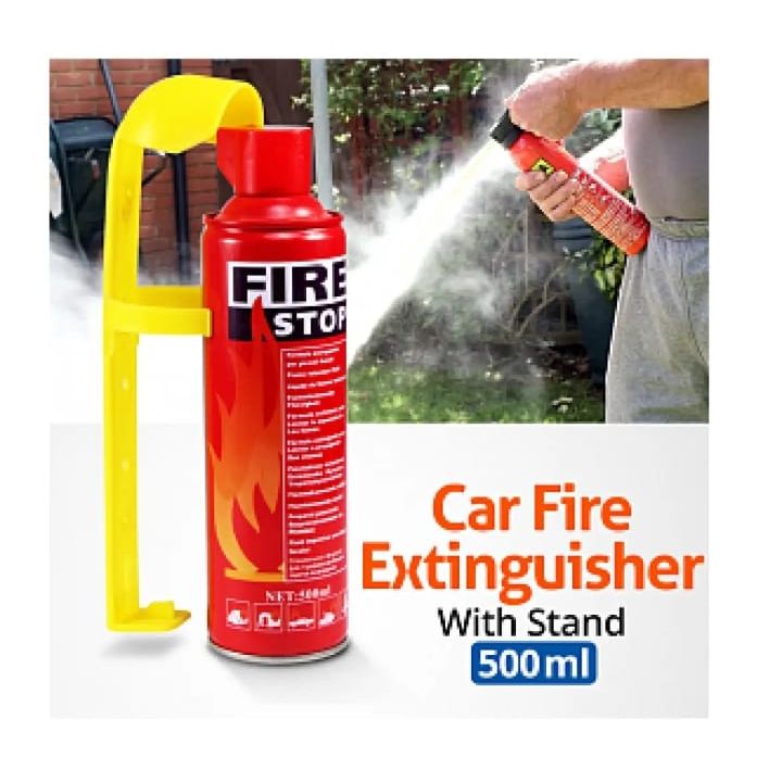 Foam Stop Fire 500ml – Portable Fire Extinguisher Spray | Fire Stop Safety for Home, Office & Vehicle | With 20-Day Money Back Guarantee
