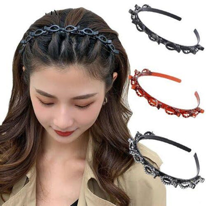 Hair Twister Headband with 8 Small Clips | Quick & Stylish Hair Styling Accessory | With 20-Day Money Back Guarantee