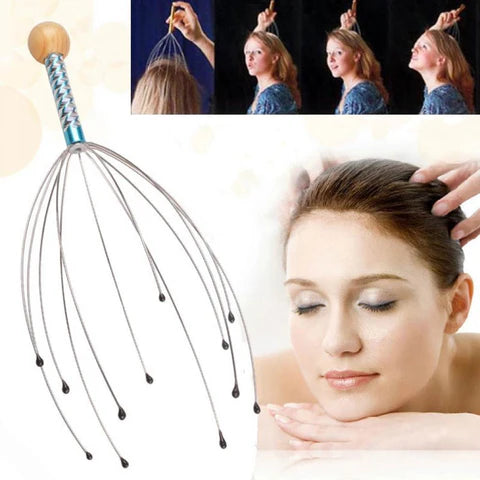 1Pcs Octopus Head Massager – Scalp Relaxation Tool for Stress Relief & Improved Blood Circulation