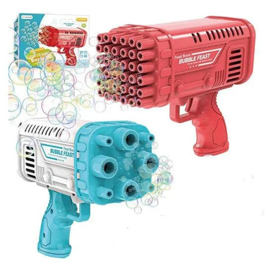 Bazooka Style Bubble Gun – 69 Holes Bubble Maker Toy for Kids