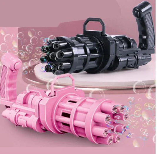 8 Hole Massive Bubble Gun – Automatic Bubble Maker Toy for Kids