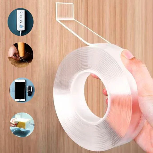 Double Sided Nano Tape 🇨🇳 | Strong Transparent Adhesive & Reusable Mounting | Tape 20-Day Money Back Guarantee