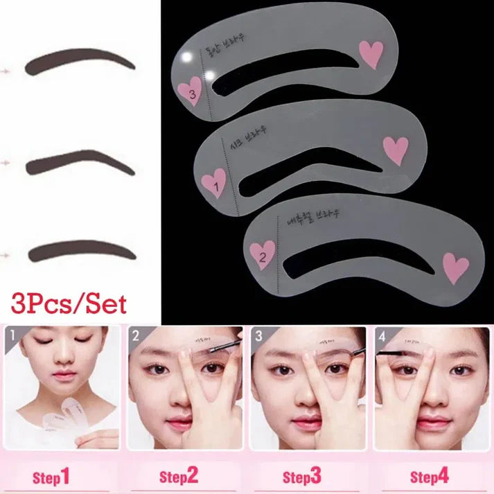Eyebrow Stencils Styles – Reusable Eyebrow Drawing Guide Shaper