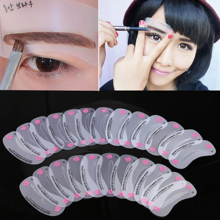 Eyebrow Stencils Styles – Reusable Eyebrow Drawing Guide Shaper