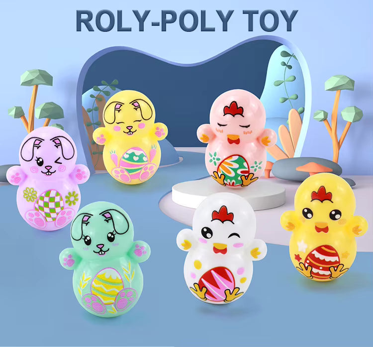 3Pcs Roly-Poly Toy Tumbler Shaking Fidget Doll (Random Color) – Kids Fun Toys
