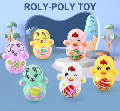 3Pcs Roly-Poly Toy Tumbler Shaking Fidget Doll (Random Color) – Kids Fun Toys
