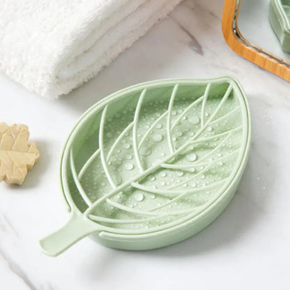 Leaf Shape Soap Holder Non-Slip Soap Box – Stylish & Practical Bathroom Accessory