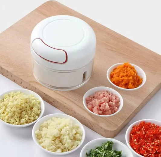 Mini Vegetable Chopper – Manual Food Chopper for Onions, Garlic & Vegetables