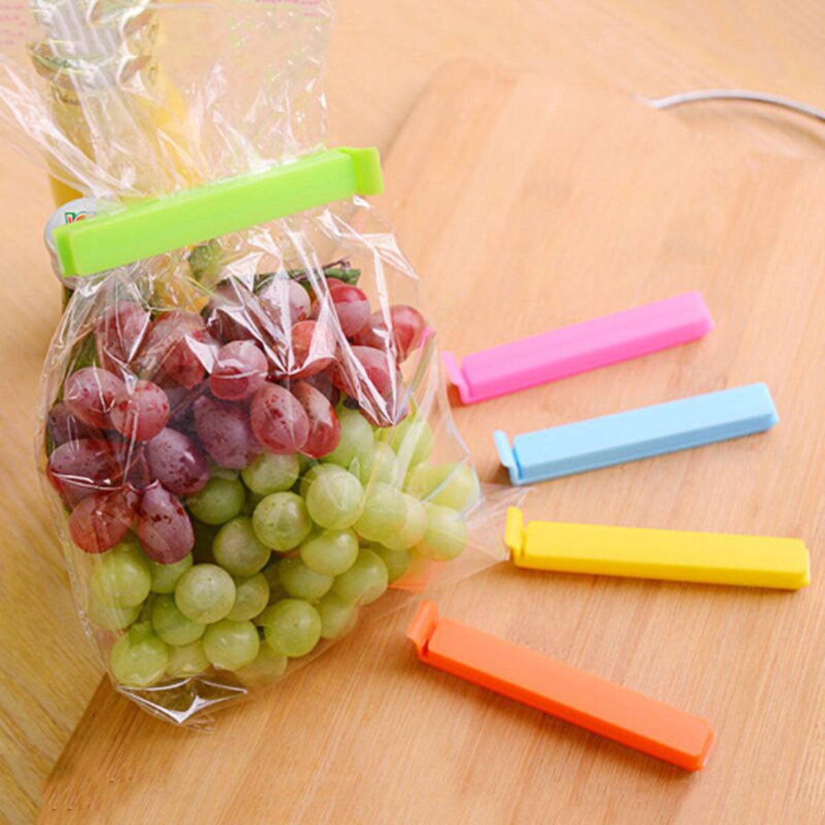 12Pcs Food Snack Storage Sealing Bag Clips – Reusable Kitchen Clips for Freshness