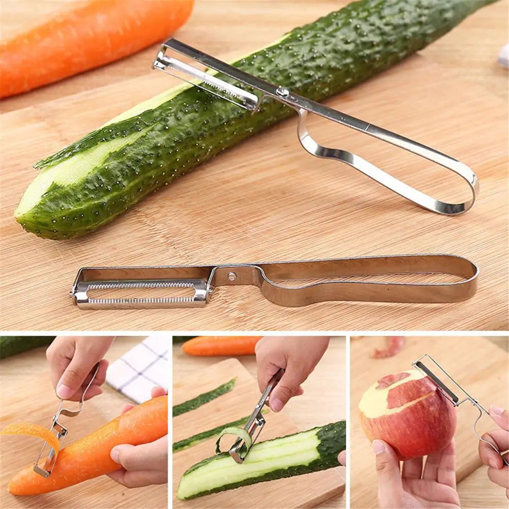 1Pcs Stainless Steel Knife Fruit & Vegetable Peeler