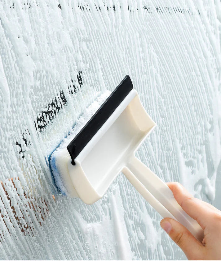 Window Wiper 2 in 1 Multi-Purpose Glass Cleaning Squeegee – Perfect for Shower Doors & Windows