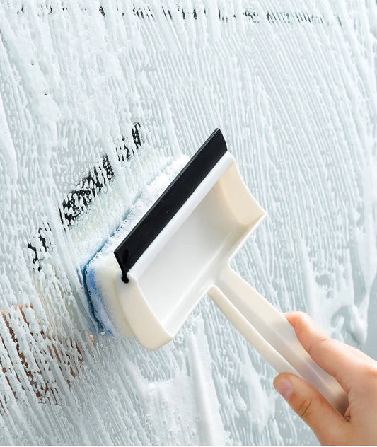 Window Wiper 2 in 1 Multi-Purpose Glass Cleaning Squeegee – Perfect for Shower Doors & Windows