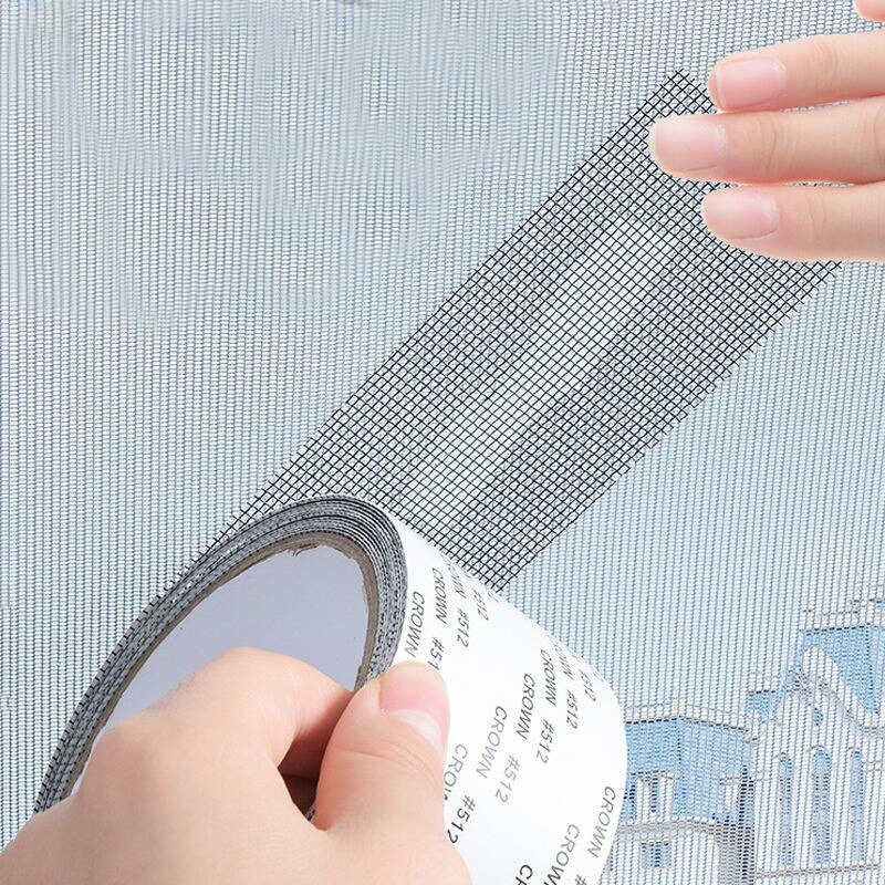 5x200cm Screen Repair Tape | Waterproof Self-Adhesive Mosquito Net Patch for Windows & Doors | 20-Day Money Back Guarantee