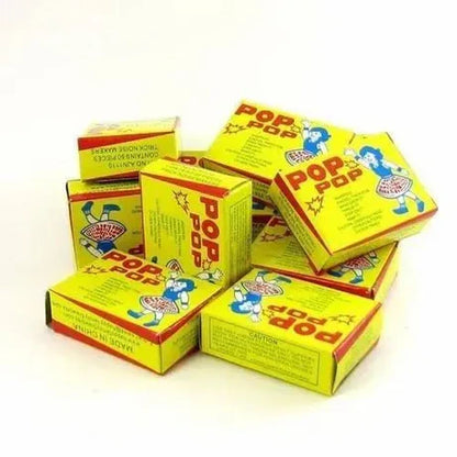 2 Box Sparkling & Safe Pop Firecrackers for Kids – 50 PCS Each