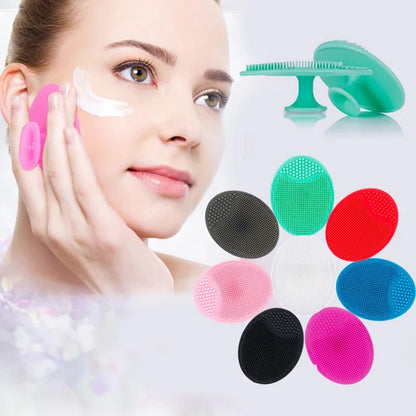 Soft Silicone Face Cleansing Brush – Gentle Exfoliating Facial Cleanser Tool