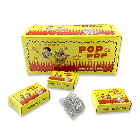 2 Box Sparkling & Safe Pop Firecrackers for Kids – 50 PCS Each