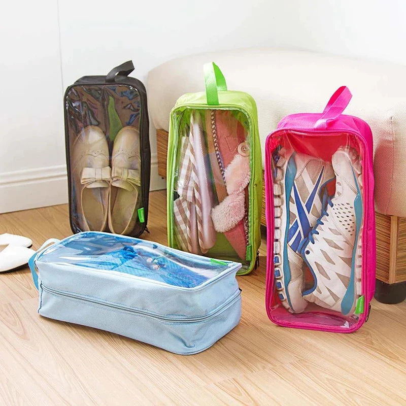 3Pcs Dustproof Travel Shoe Storage Bags – Portable & Waterproof Shoe Organizer