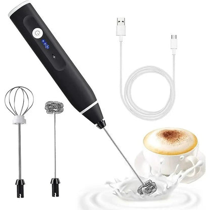 Rechargeable Coffee Beater | Electric Milk Frother for Coffee, Latte, Cappuccino & Drinks | With 20-Day Money Back Guarantee