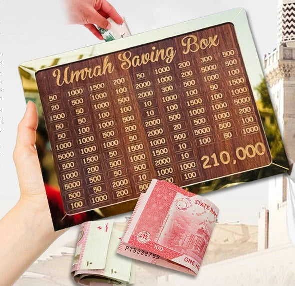 2Pcs Umrah Saving Box – Secure Money Storage for 210,000 Amount Each