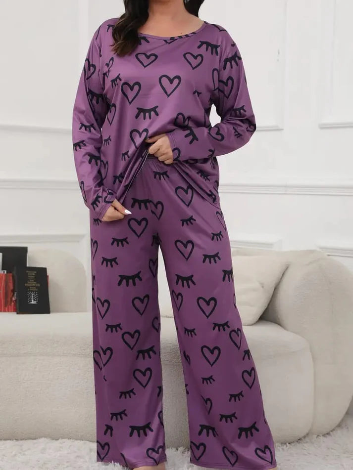 PURPLE SLEEPY LOVE WOMEN NIGHT DRESS