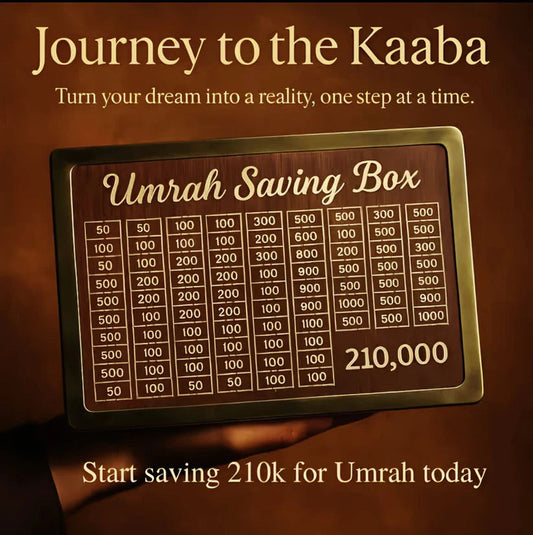 2Pcs Umrah Saving Box – Secure Money Storage for 210,000 Amount Each