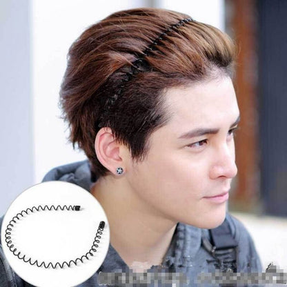 2PC Metal Hair Band for Men & Women – Stylish Flexible Headbands